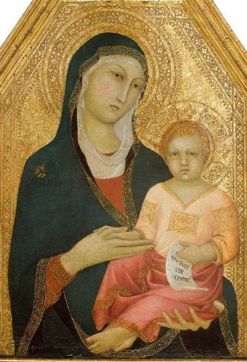 Madonna and Child ca. 1350  by Lippo Memmi fl. 1317-1350 Museum of Fine Arts Boston 36.144